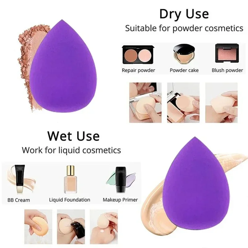 Beauty Makeup Egg - 12 шт. бархатных треугольных спонжей для