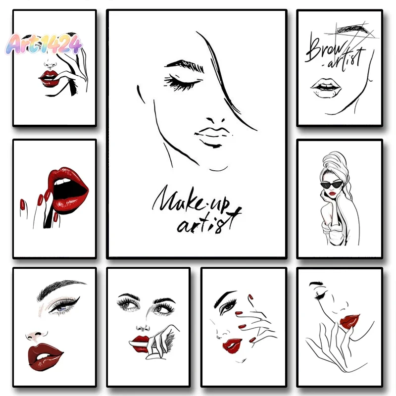 Модный постер с макияжем, секс – обзор и цена Beauty Of Makeup Quotes